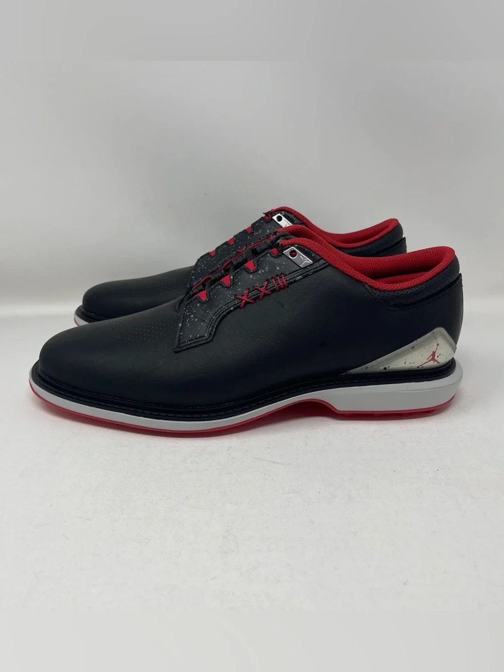 Nike Air Jordan ADG 5 Wide Spikeless Golf Shoes Black Red Bred Size 10 NWOB